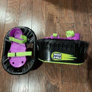Vintage Moon Shoes 1989 Nickelodeon Purple Black Anti Gravity Trampoline Shoes